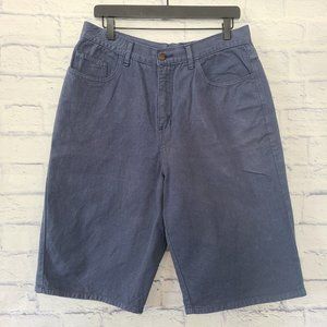 Vintage Bay Street Women High Waist Mom Denim Jean Shorts Size 16 Modest 80-90's